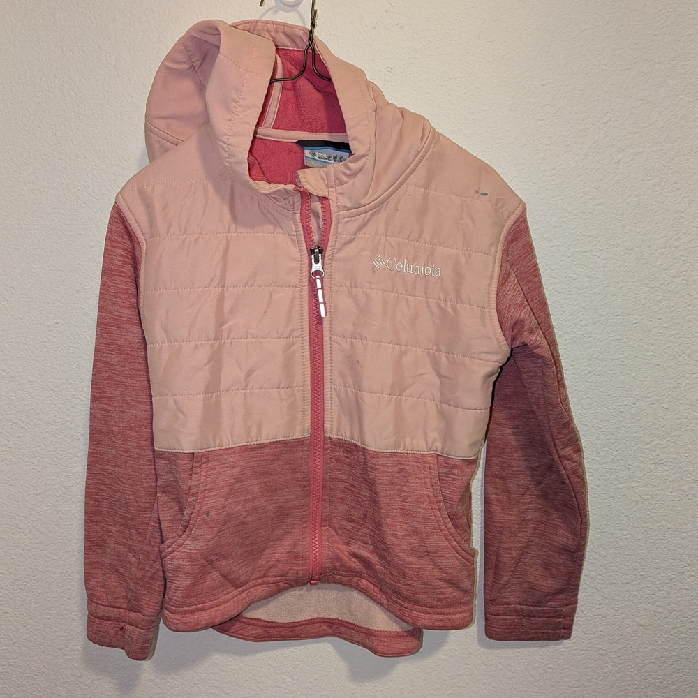 Columbia Kids Two-Tone Pink Hoodie